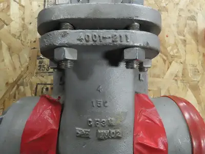 Ladish 8276-2114-40D Manual Wedge Gate Valve 4" Buttweld 150# CF8M SS 275 PSI