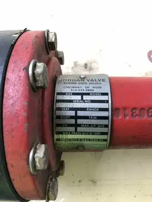 Jordan Valve 63CD 3/4″ DI Sliding Gate Valve 300PSI 100/650°F