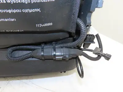 Grammer Forklift Seat Black Vinyl Adjustable Removed From Linde 1114891