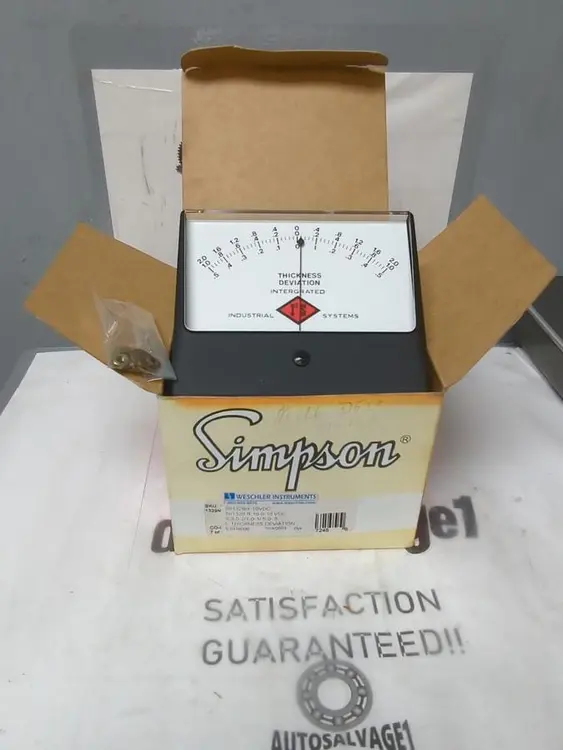 New | in-Stock SIMPSON SI/1329/+-10VDC Voltmeters Ohio US | Surplus Asset Holdings #1247146