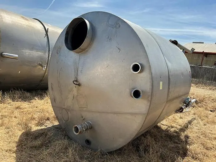 Tank, 2,250 Gallon, S/st, Slight Cone Bottom, Storage Tank #S744585