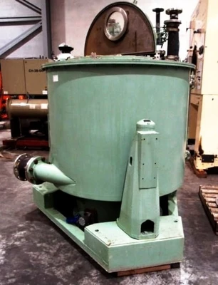 Sharples T-1600 perforate basket centrifuge, 316SS.
