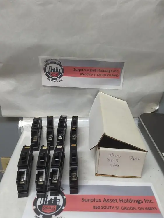 Used ZINSCO TYPE Q Circuit Breakers | Surplus Asset Holdings #1189349