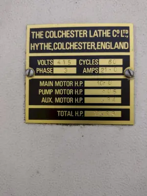 USED CLAUSING COLCHESTER #13