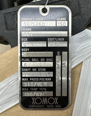 NEW Xomox SG15260