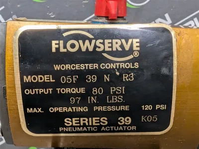Flowserve / Worcester R2CWP1500 05F39NR3 1" Actuated Valve Assembly Used
