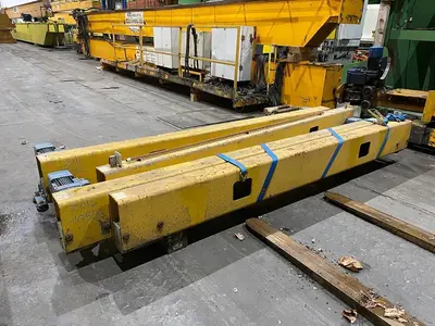 USED DEMAG 2 HOISTS AND 2 SIDE SUPPORTS