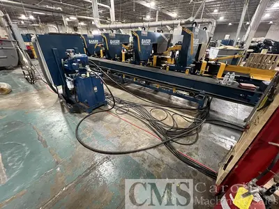 USED 2024 BAKER MODEL CX 5-HEAD RESAW WITH RETURN