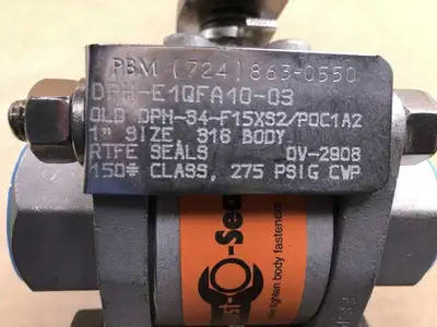 PBM DPH-E1QFA10-03 1″ Stainless 3-Way Diverter Port Valve 275PSIG ; Manual