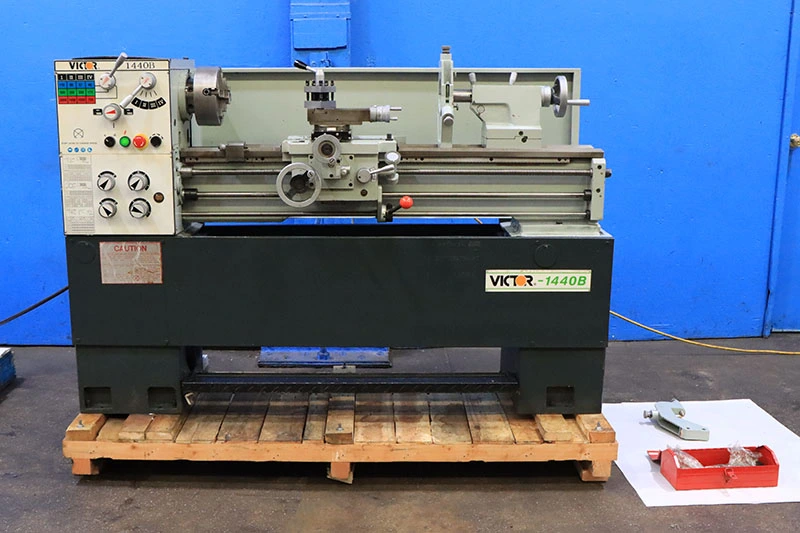 Used 2010 Victor 1440B, Inch/Metric, Gap, 4-Jaw, Toolpost, 3 HP Gap Lathes New Jersey US | Machinery Values #1334567