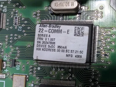 Allen Bradley 22-COMM-E PowerFlex 70 Communication Adapter Board Used