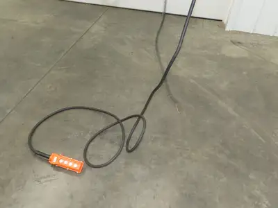 CM Lodestar L 1 Ton Electric Chain Hoist 16 FPM 15' Lift 635 Power Trolley 3PH