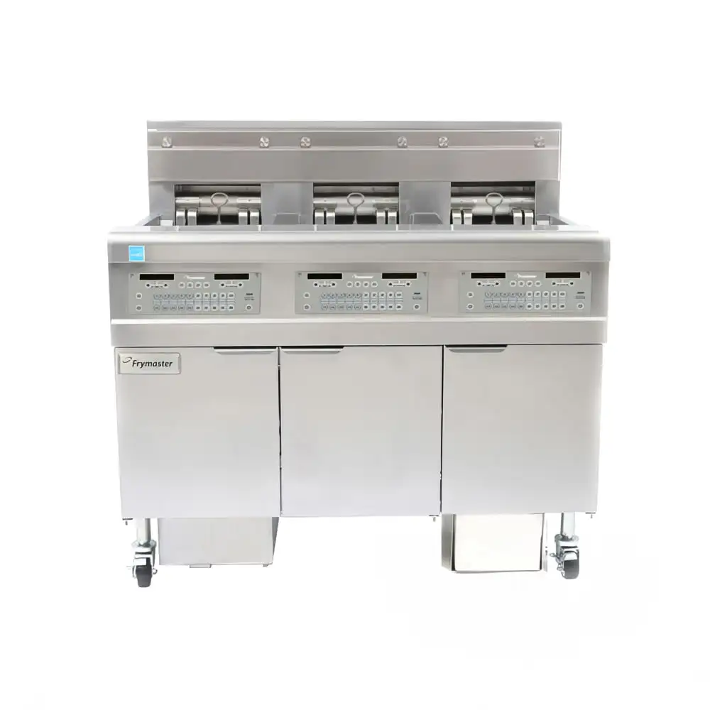 Frymaster FPEL314CA Electric Fryer - (3) 30 Lb Vats, Floor Model, 208v/3ph