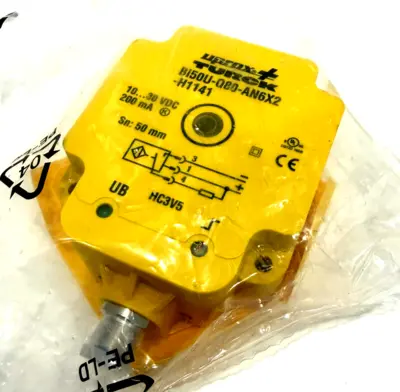 NEW TURCK BI50U-Q80-AN6X2-H1141 INDUCTIVE PROXIMITY SENSOR 1608944 BI50UAN6X2H11