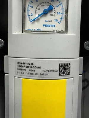 Festo MS6-SV-1/2-D-10V24P-2M12-SO-AG Other Hydraulics & Pneumatics | ESS Industrial Equipment Sales (9)