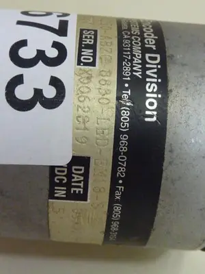 USED BEI INDUSTRIAL ENCODER H25E-F1-SS-1250-ABZC