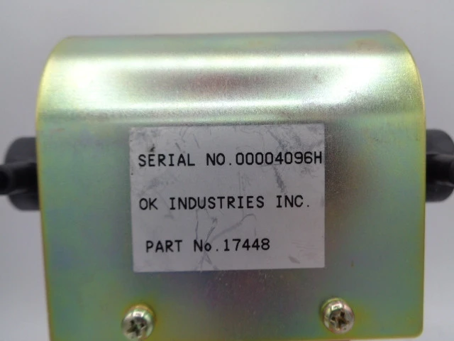 Used OK INDUSTRIES 17448 Misc Electrical & Power Parts | BG Industrial Surplus #471852