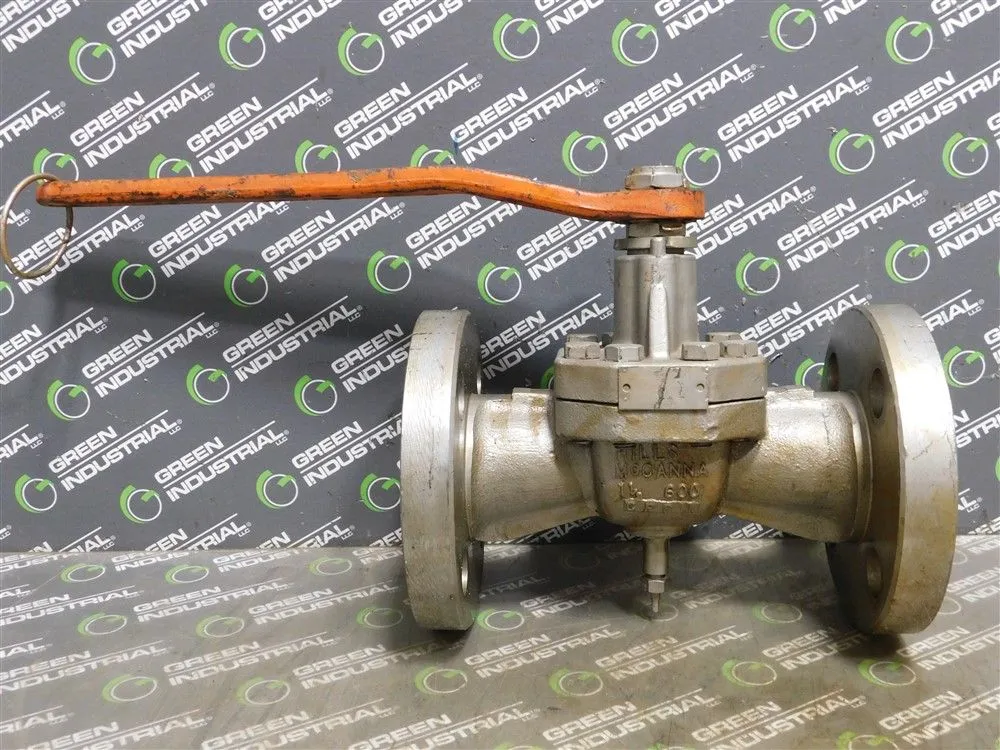 1-1/2" McCanna Ball Valve 600 Class CWP 1440 @ 100°F Used
