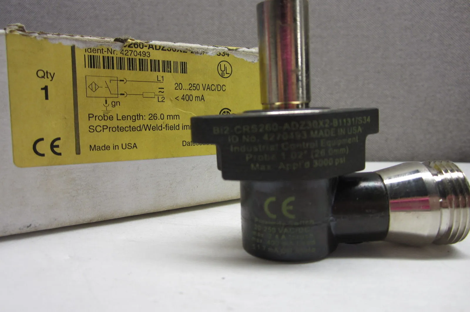 NEW TURCK BI2-CRS260-ADZ30X2-B1131/S34 PROXIMITY SENSOR BI2CRS260-ADZ30X2B1131S3