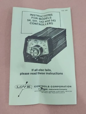 NEW LOVE CONTROLS 54-838-8114-8174-8226