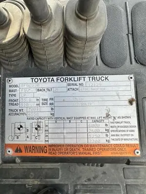 USED 2008 TOYOTA 8FGCU30