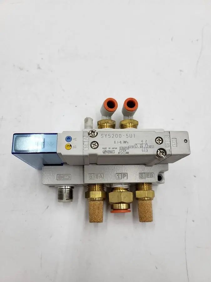Used SMC SMC® SY5200-5U1 SY5000 5-PORT BASE MOUNTED DOUBLE INTERNAL PILOT Parts (Hydraulics and Pneumatics) | ND Industrial Surplus #1216711