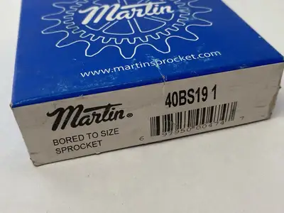 New | in-Stock Martin Single Strand Roller Chain Sprocket, 1" Bore, 19-tooth Parts & Accessories (Material Handling) Michigan US | Maverick Industrial Sales #1401942