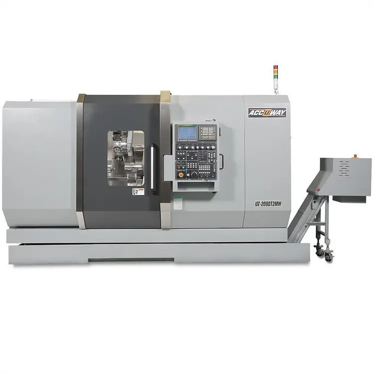New | in-Stock ACCUWAY UZ-2000T2MW UZ-2000T2W CNC Lathes | DC Brewer Machinery #919075