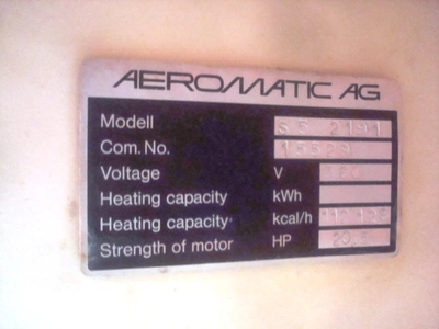 200L S/S GEA Aeromatic Fluid Bed Spray Granulator Drier type T/SG-5