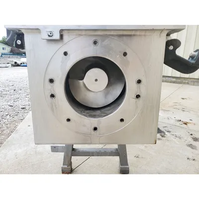 Used 8"dia. Stainless Steel Single Auger Steam Cheese Cooker Conveyor Processor