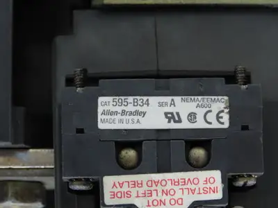 Allen Bradley 505-EOD NEMA Size 4 Reversing Motor Starter 3Ph 100HP 120V Coil