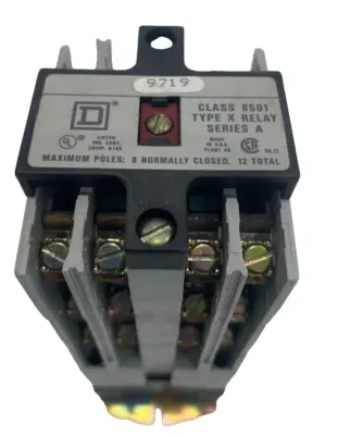 NEW SQUARE D 8501 X0 1000 CONTROL RELAY SERIES A 8501X01000