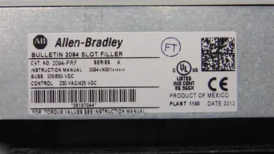 Allen Bradley 2094-PRF/A Kinetix 6000 Power Rail Slot Filler New NIB