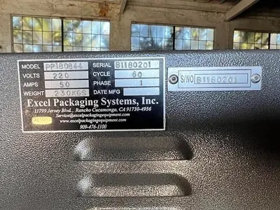 USED EXCEL PACKAGING SYSTEMS PP180844 AND PP2028MK