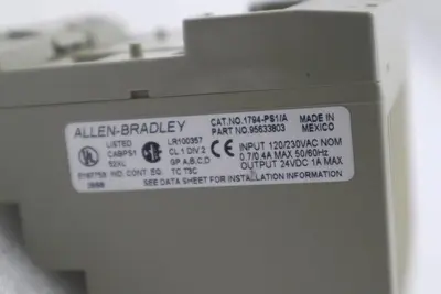 ALLEN BRADLEY 1794-PS1/A 95633803 Power Supply Module AB STOCK 2199-A
