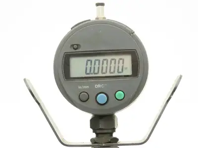 Mitutoyo 201-152 Dial Snap Gage 1-2" Range with Digital Indicator 0.5-.0005"