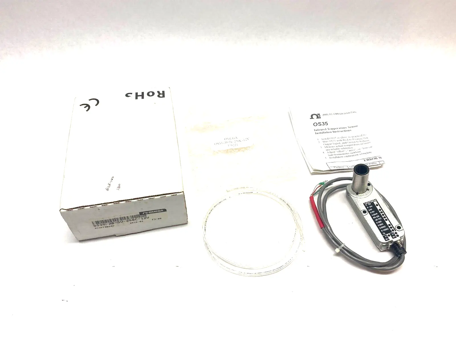 USED OMEGA RUGGED INFRARED TEMPERATURE SENSOR