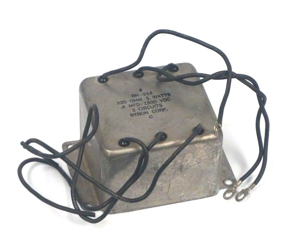 USED RTRON CORP. RN-514 RESISTOR 220 OHM 1500VDC