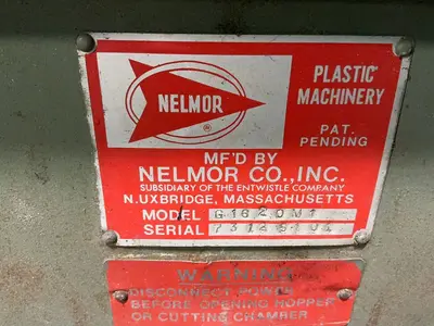 Used NELMOR G1620M1 Misc Plastics Equipment Ohio US | HGR 24 #1304011