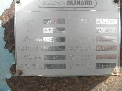 USED POMPES GUINARD 4X6X14 KSMK