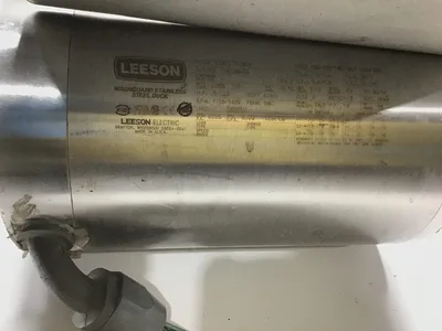 Leeson CZ6T17VC30A Washguard Stainless Steel Duck Electric Motor