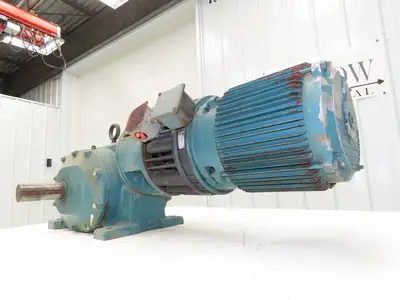 Reliance Master XL Gearmotor 70:1 Ratio 24rpm 3Hp 230/460V 3PH LH 182TC w/Brake
