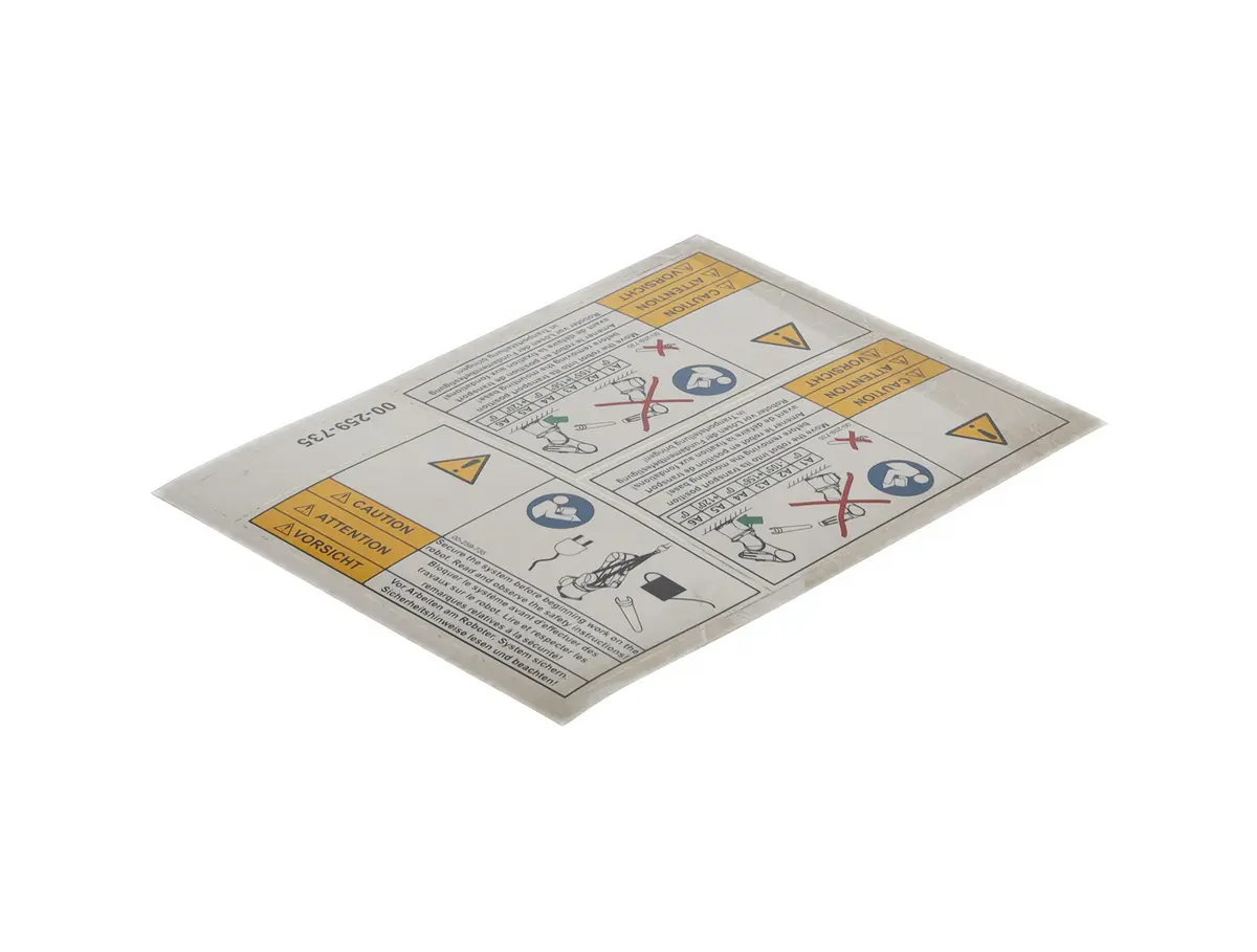 KUKA Caution labels AGILUS