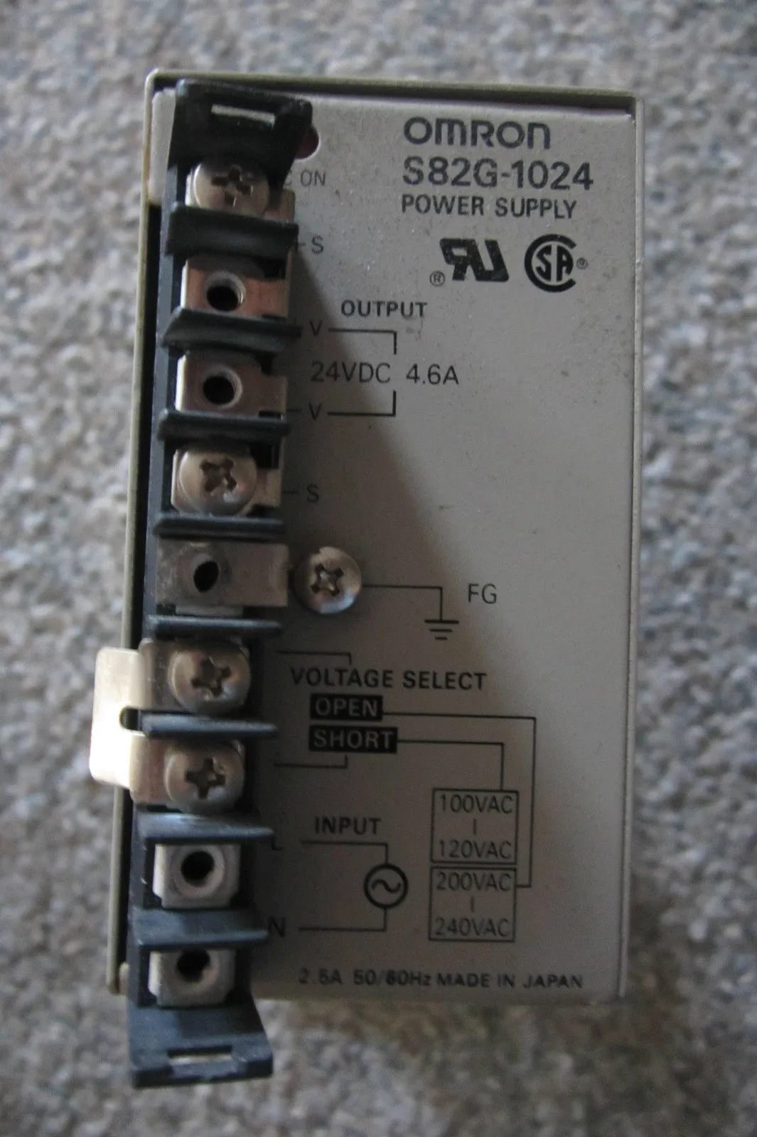 OMRON S82G-1024 POWER SUPPLY S82G1024