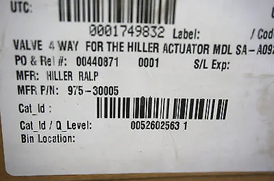 NEW NORGREN F0013A 4 WAY VALVE 975-30005 97530005
