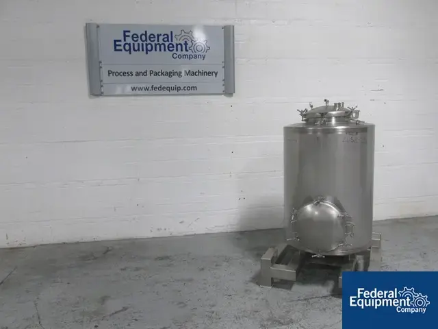 Used HyClone 500 Liter ConeCraft Hyclone Tank, 304 S/S Stainless Steel Tanks Ohio US | Federal Equipment Company #126004