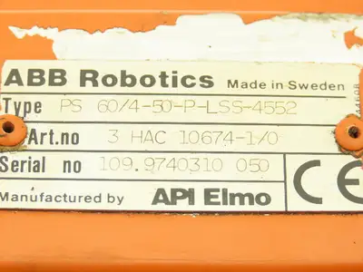 ABB Robotics/Elmo 3HAC 10674-1/0 AC Servo Motor with Encoder TS2640N141E172