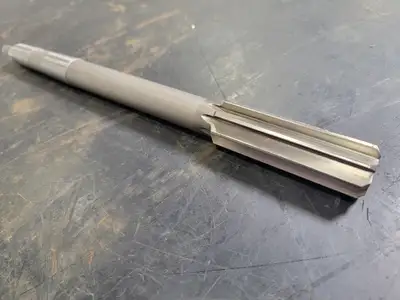 0.635in. x 10in. Chucking Reamer, Str. Shank, Str. Flute