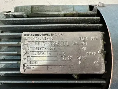 Sew-Eurodrive 2 HP Motor w/ Gear Reducer