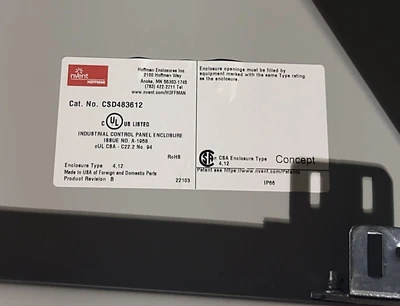 NEW NVENT HOFFMAN CSD483612
